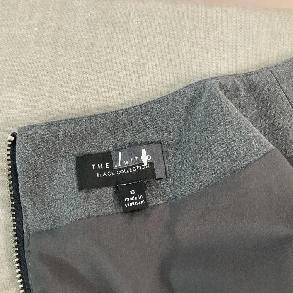 The Limited Women's Sleeveless Colorblock Blue/ Grey/ Black Sheath Dress Size 8 - Image 7