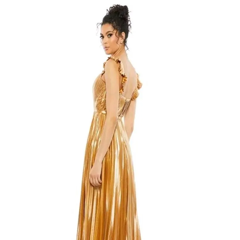 Ieena Duggal 26994 - Sleeveless Pleated Prom Dress size 2. H - Image 4