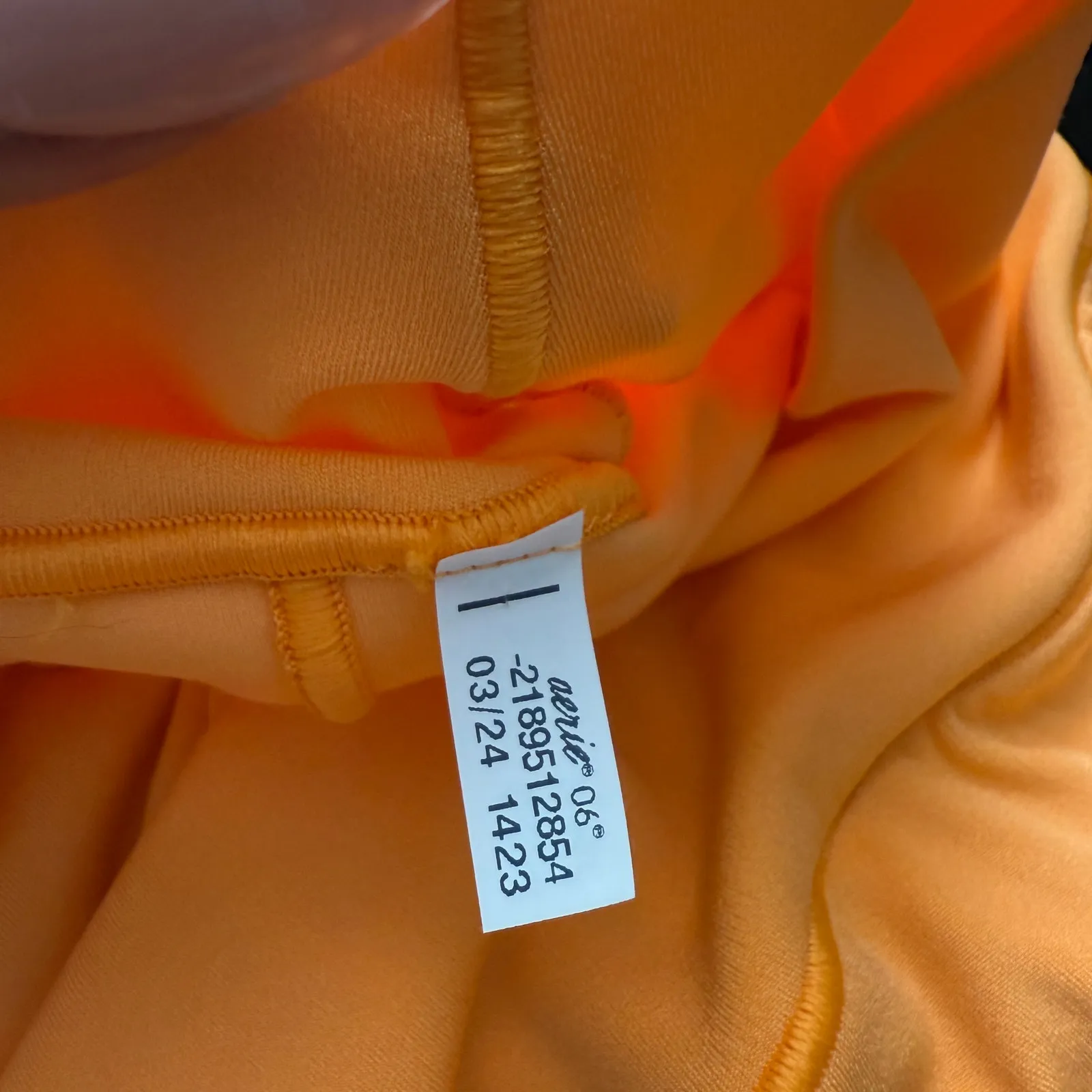 Aerie OFFLINE sz‎ M Orange Skort Built-in Shorts Tennis Pickleball Activewear - Image 4