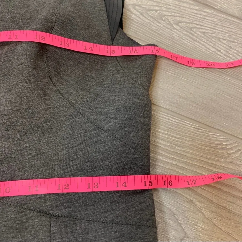 Sandro leather trimmed structured dress - Image 5