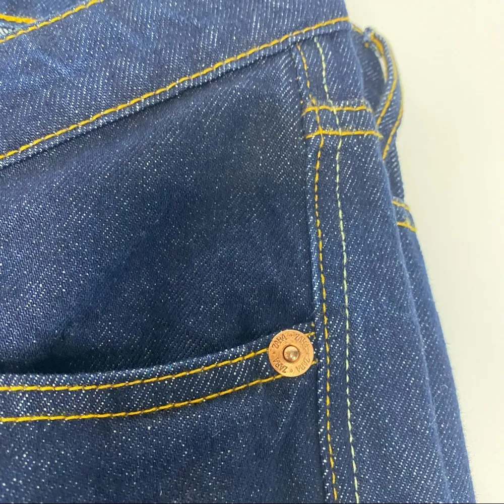 Zara Dark Blue Jeans with Low Front V - Image 7