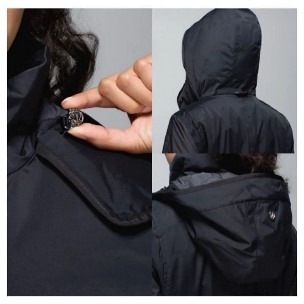 Lululemon Blizzard‎ Parka Black Heathered Dark Gray Coat Jacket 6 Down Winter - Image 2