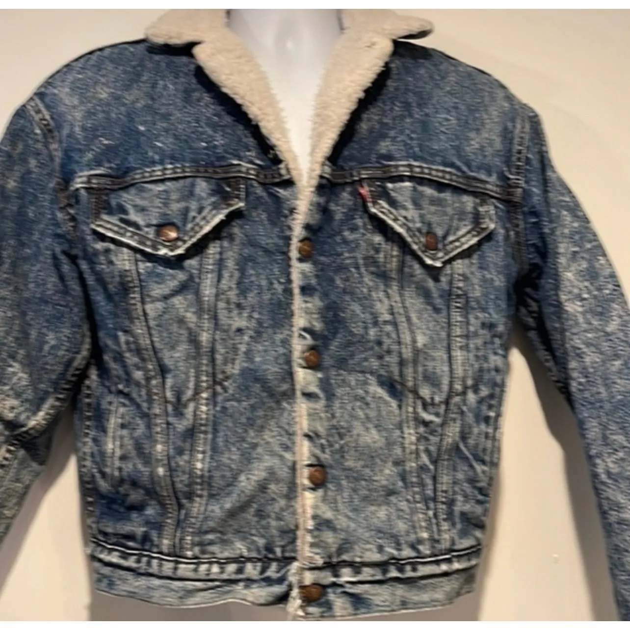 Levi’s SAN FRANCISCO VINTAHE Sherpa lined denim jacket XL Blue - Image 2