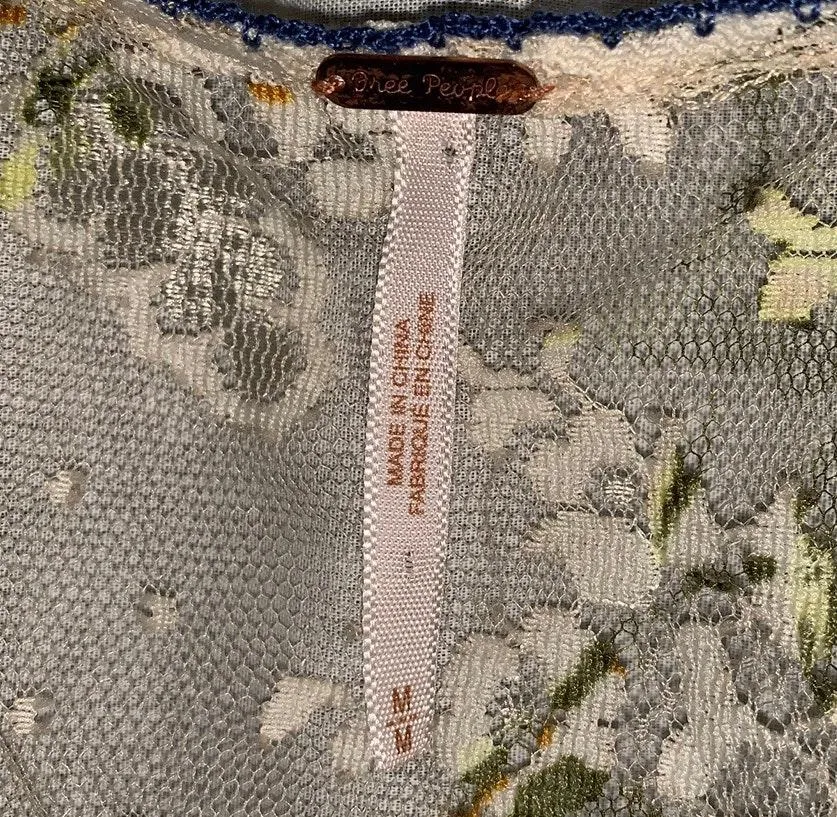 Free People Sheer Lace Top - Image 3