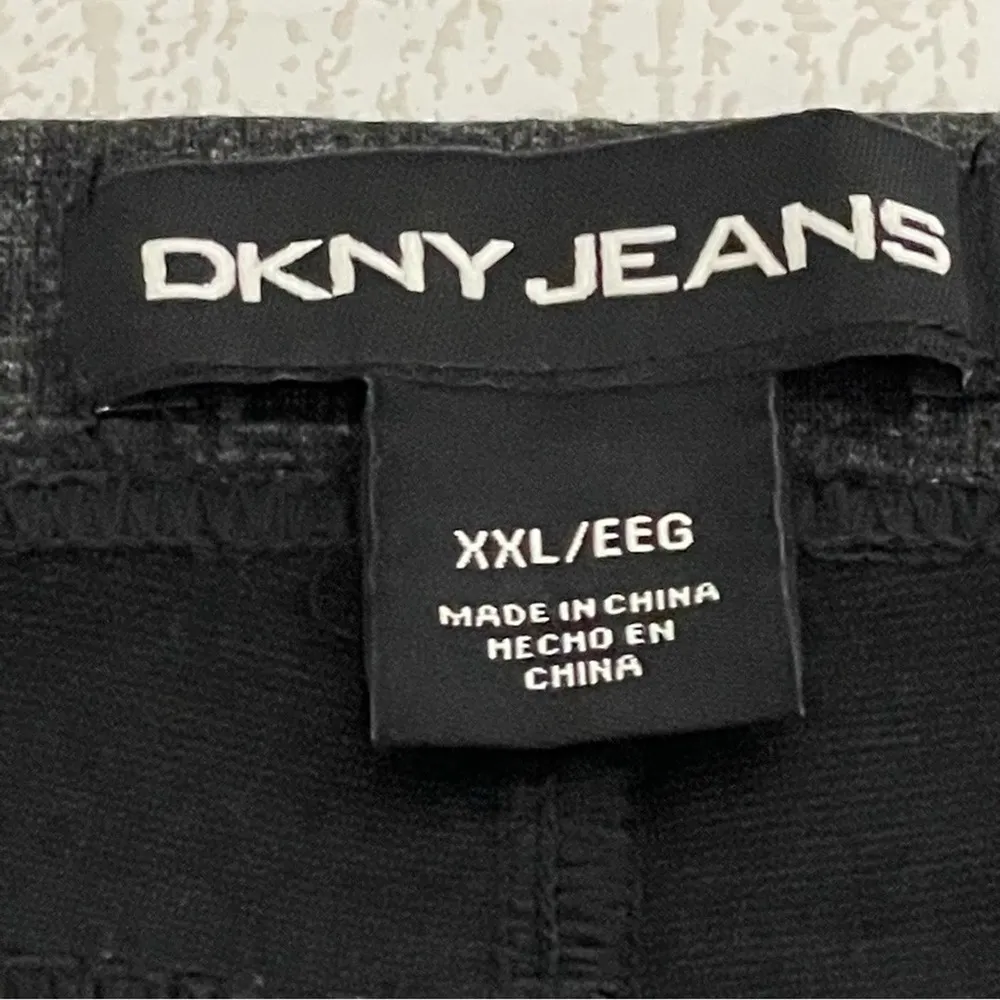 JEANS Dark Charcoal Gray Ponte Pants Size XXL - Image 9