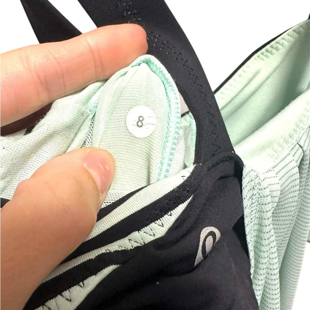 LULULEMON Run Back On Track Tank Top Mint Moment size 8 mint/seafoam/black - Image 8