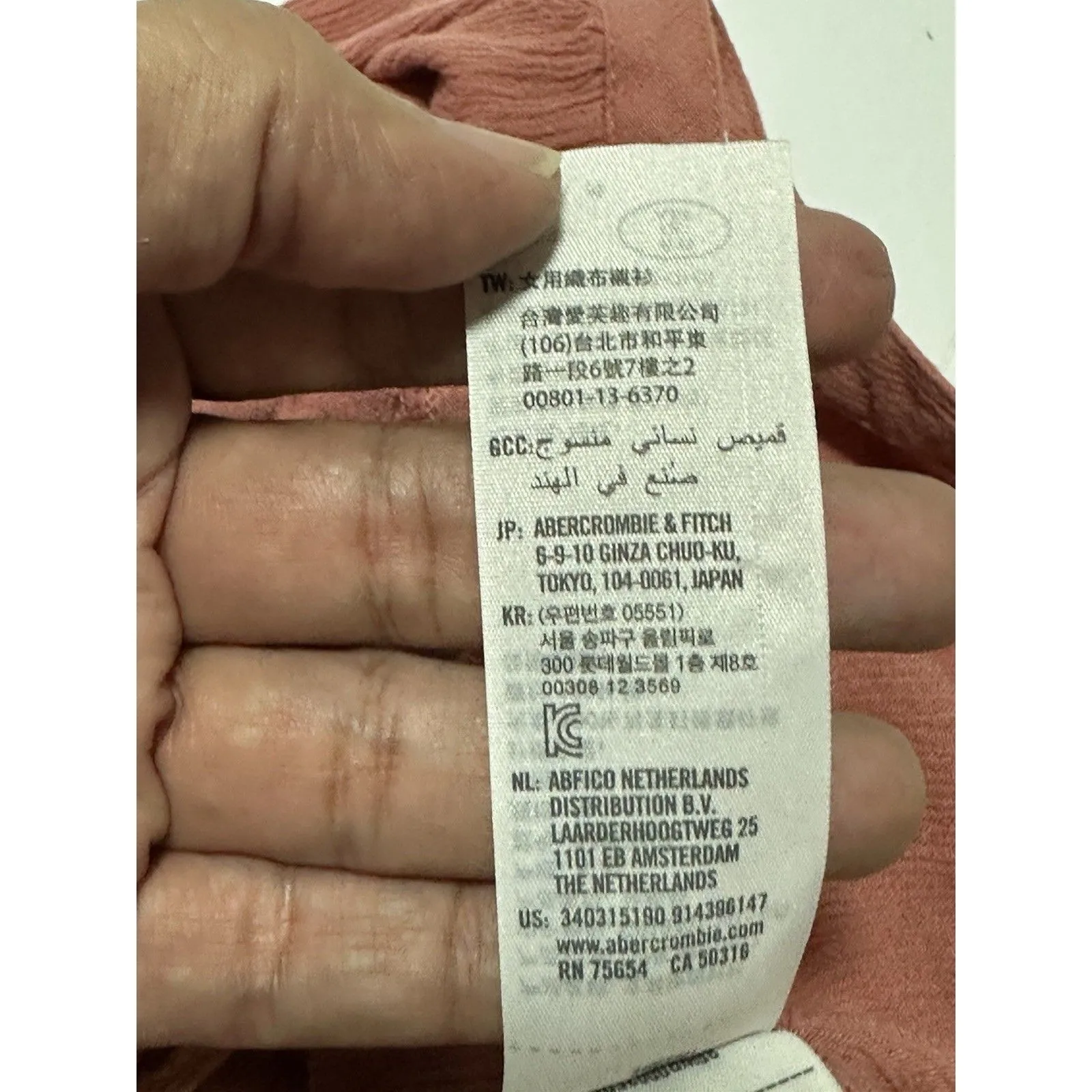 Hollister Peasant Blouse Long Sleeve Mauve Semi Crop Keyhole Neck Size M Pink Size M - Image 6