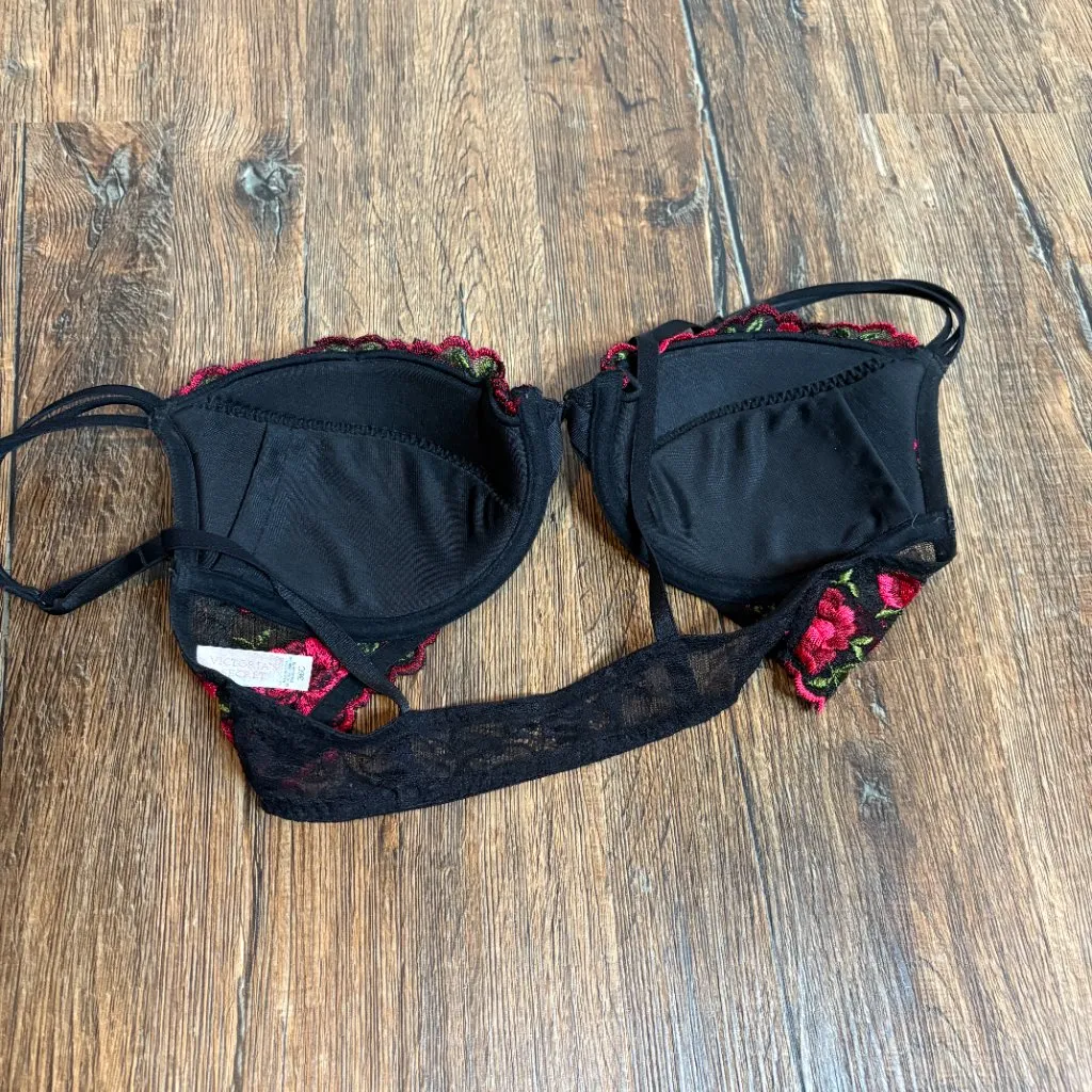 Vtg Y2K Victoria's Secret floral lacy bra - Image 3