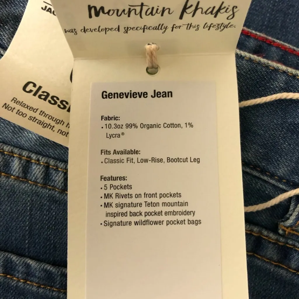 Mountain Khakis Womens Genevieve Boot Cut Jeans Classic Fit Light Wash Size 0 Blue - Image 4