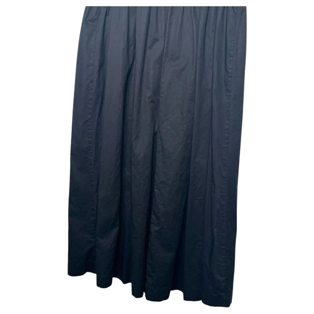 Old Navy Dress Womens XL Midi Cotton Spaghetti Strap Fit Flare Summer Black - Image 6