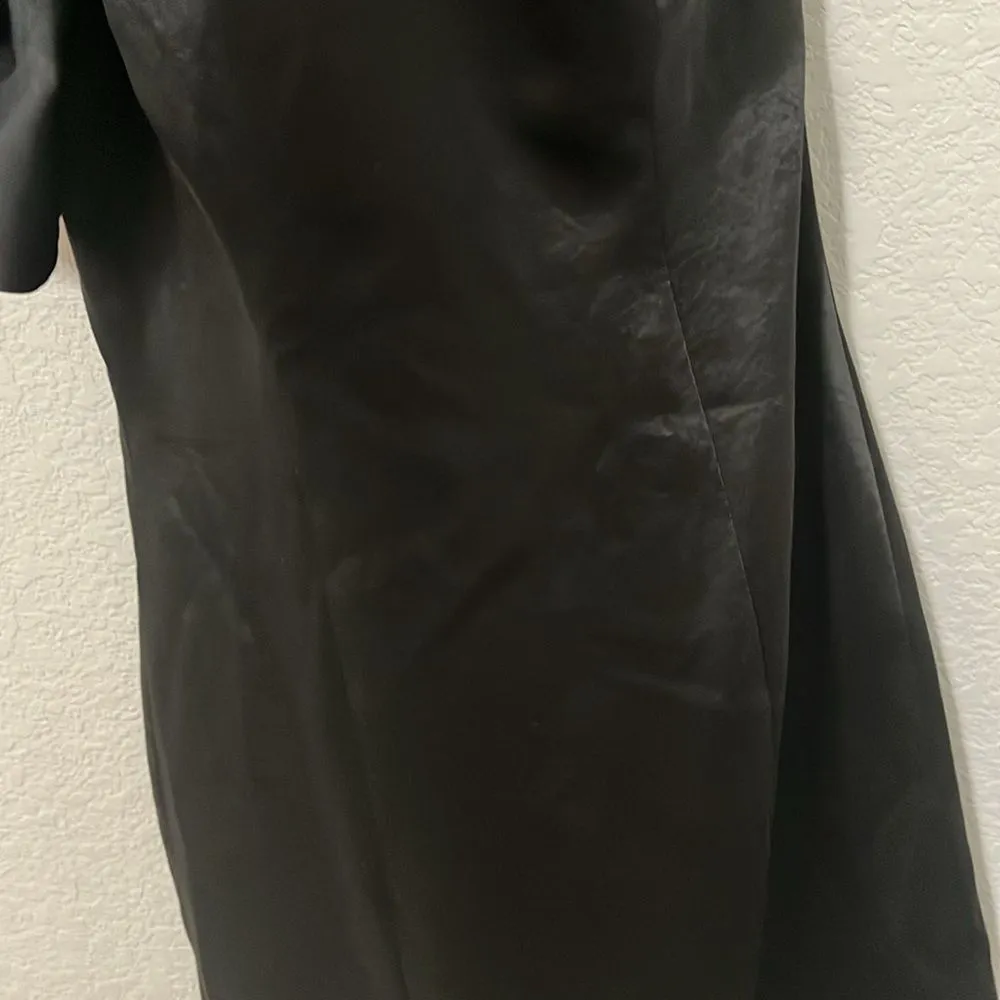 Free People x Fame and Partners Cara One-Shoulder Dress Black Ruffle, Size 6 - Image 6