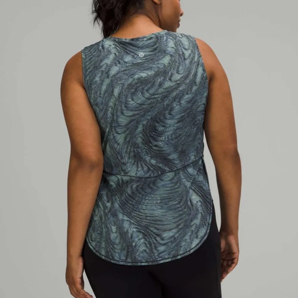 Lululemon High Neck Split Hem Run Tank - Image 2