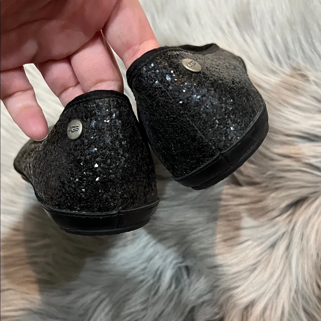 EUC UGG Australia Alloway Glitter Smoking Slippers sz 8 - Image 5