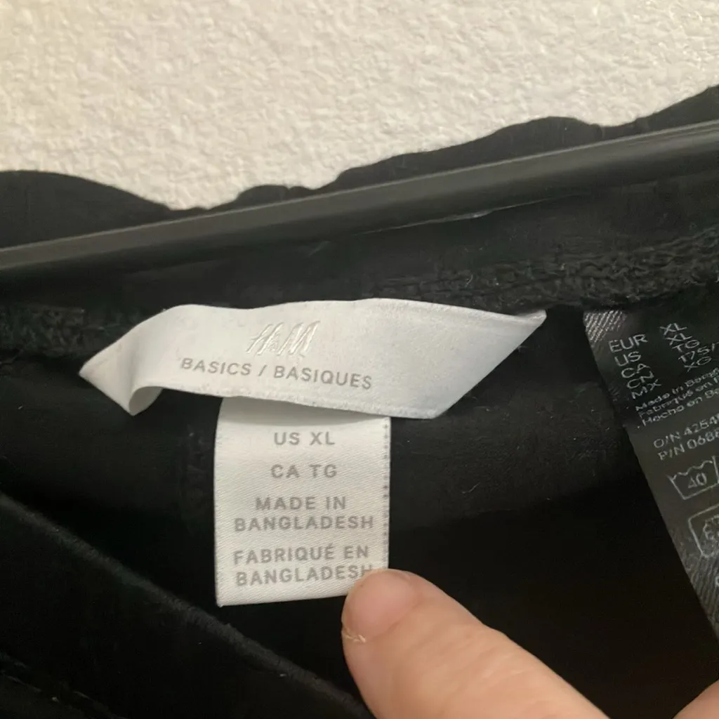 FINAL MARKDOWN H & m basics pull on slacks xl Black - Image 2