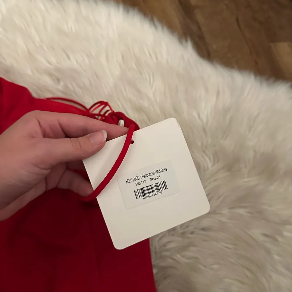 HELLO MOLLY Ballroom Blitz Midi Dress In Red - Image 9