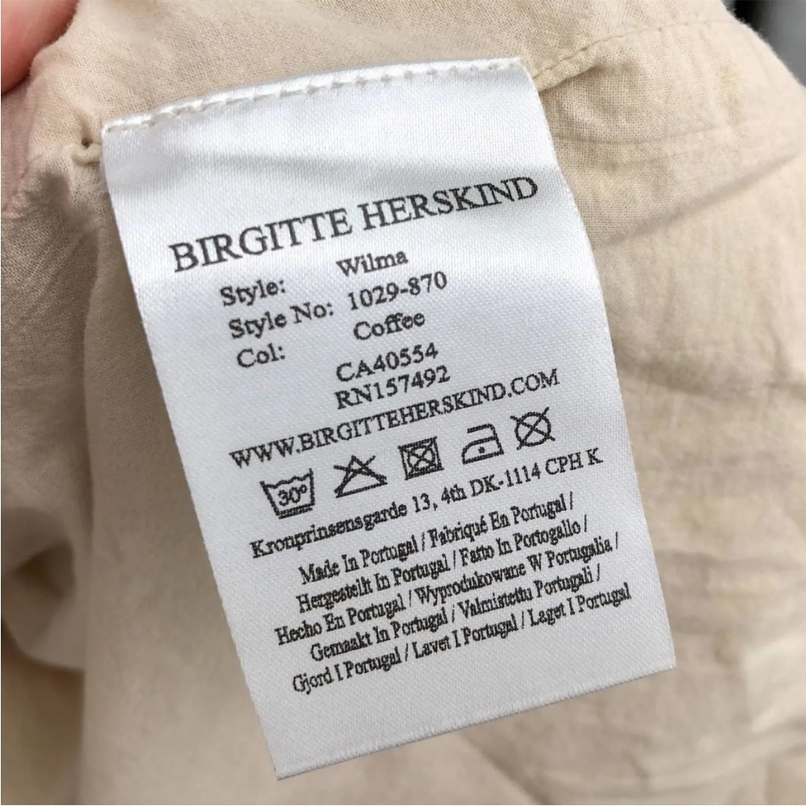 Birgitte Herskind Wilma Coffee Corduroy Front Button Oversized 42 Jacket NEW 10 White - Image 7