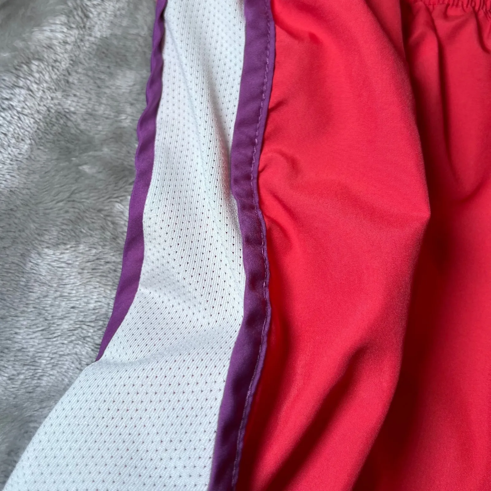 Nike‎ Dri-FIT Running Shorts Womens Medium Pink White Purple Athletic Gym - Image 13