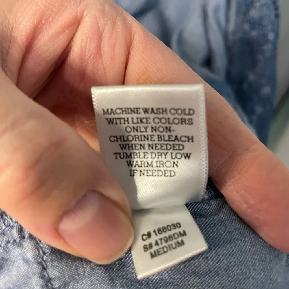 Altar’d State Denim crochet vest size small‎ - Image 7