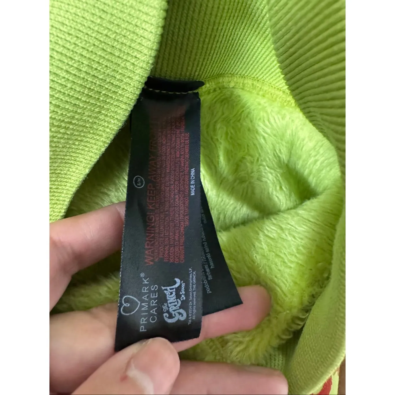 The Grinch Christmas Jogger leggings Green Fleece Unisex S/M Holiday - Image 6