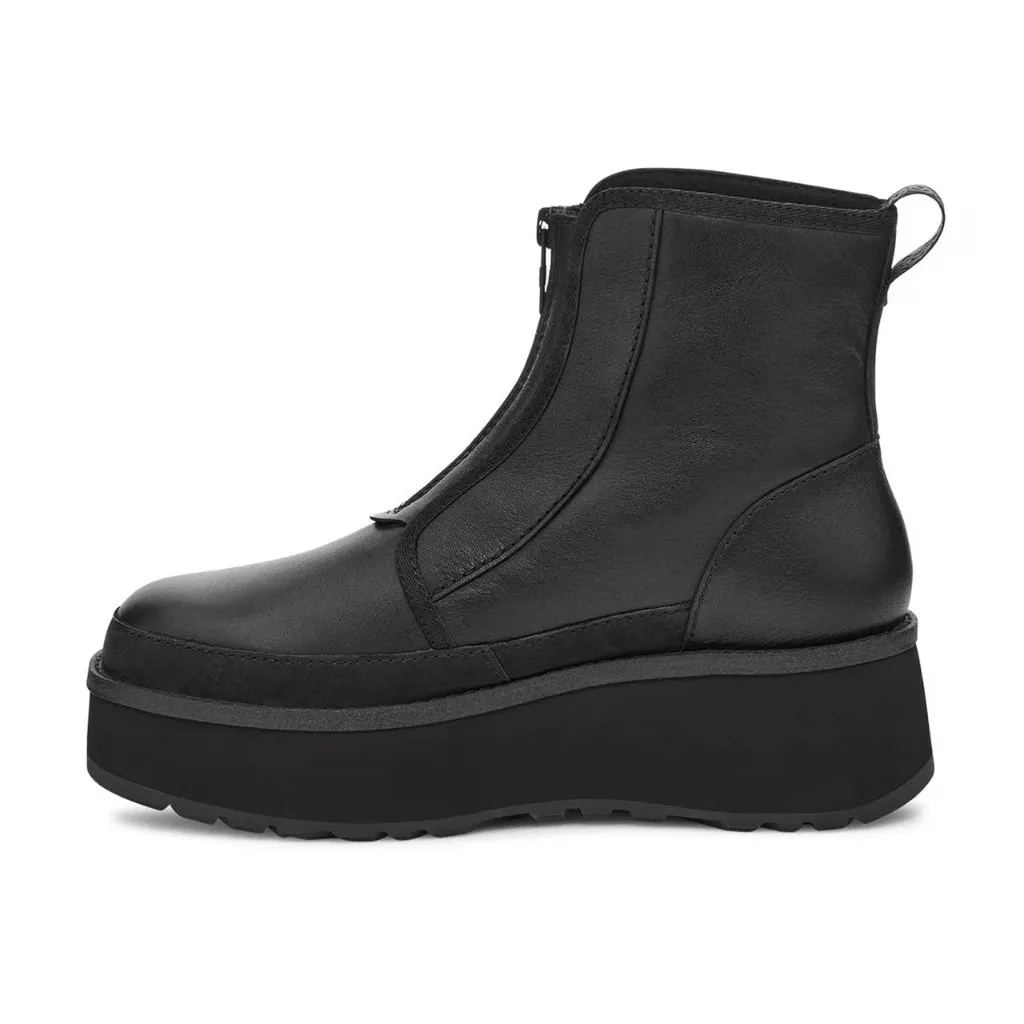 UGG Cityfunc Zip Women’s Size 9 Black Water-Resistant Leather Platform Boots NEW - Image 2