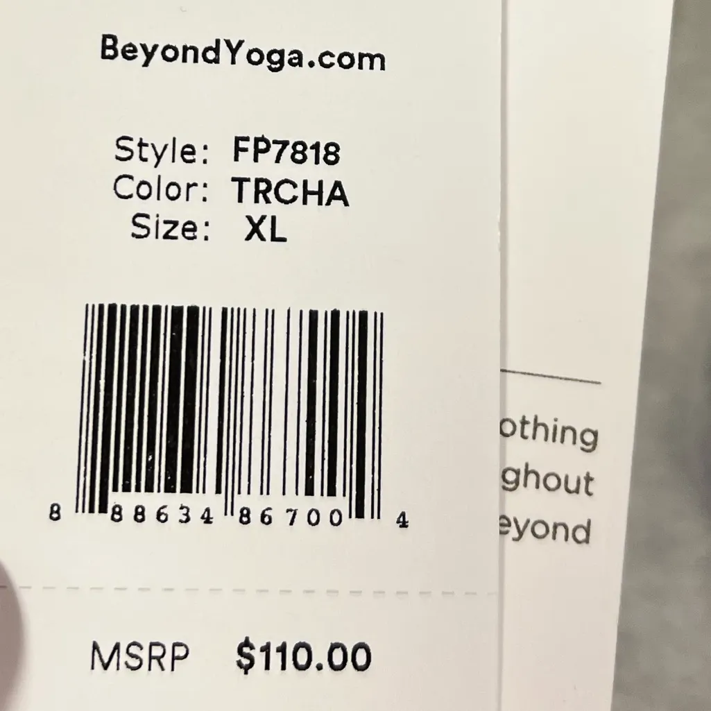 BEYOND YOGA True Chartreuse New Terrain Pullover Active Fleece Sweatshirt XL - Image 4