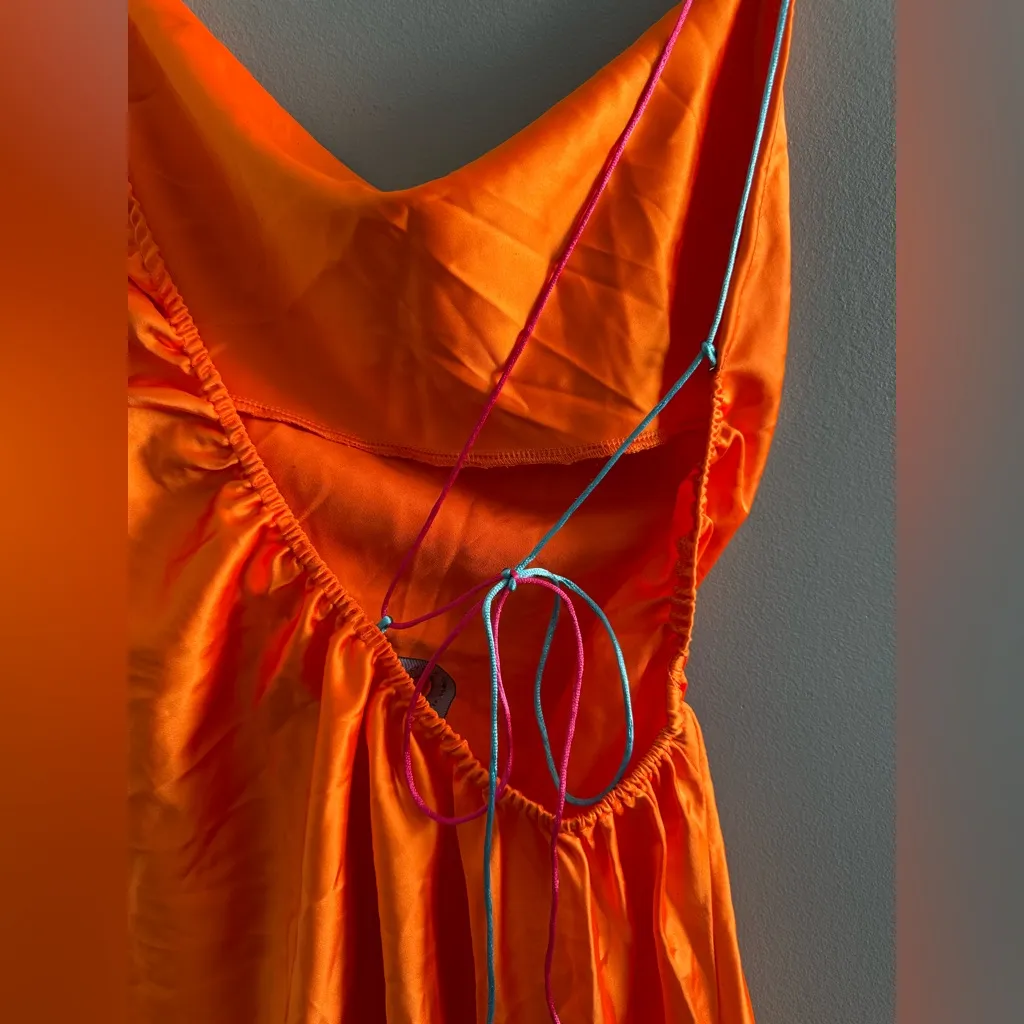 White Fox Boutique Coming in Hot Orange Mini Dress - Image 6