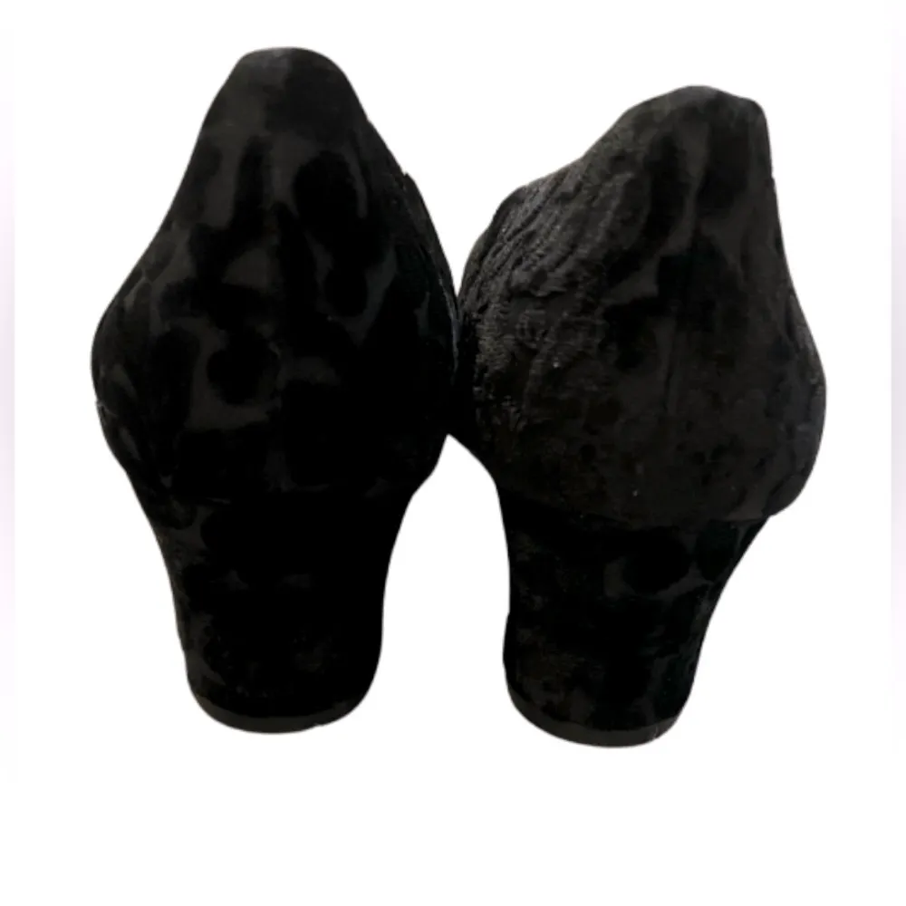 Lori Goldstein Collection Mixed Media Block Heel Black Size 7 New w/ Box - Image 4