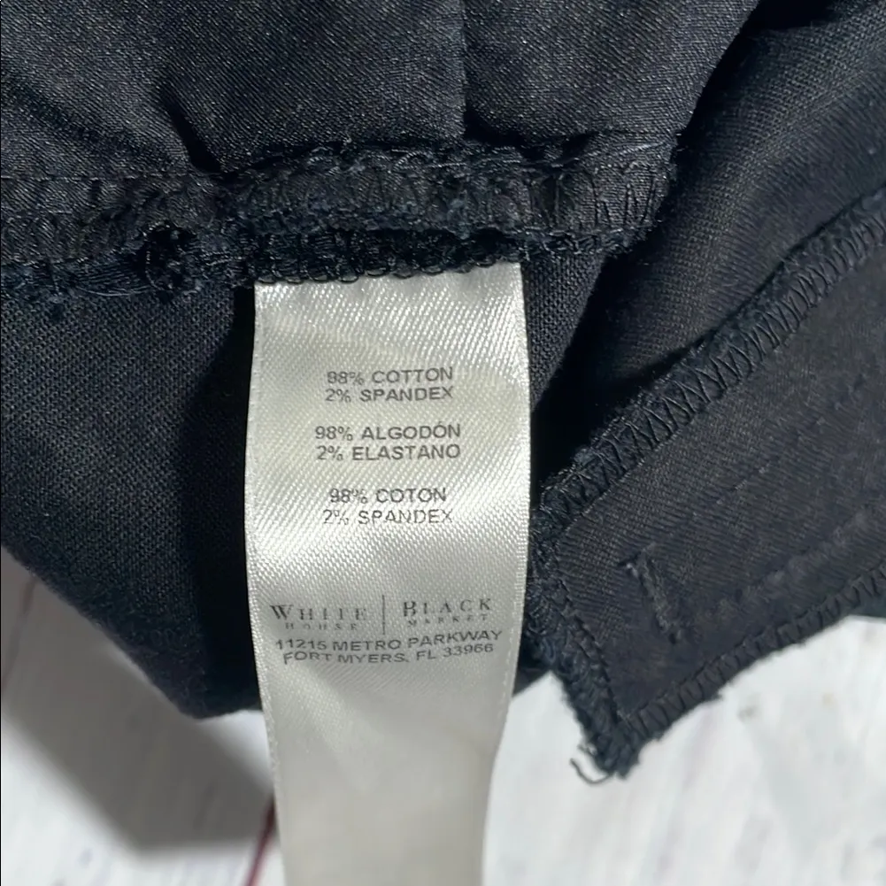 White House Black Market High Waist Black Shorts - Image 6