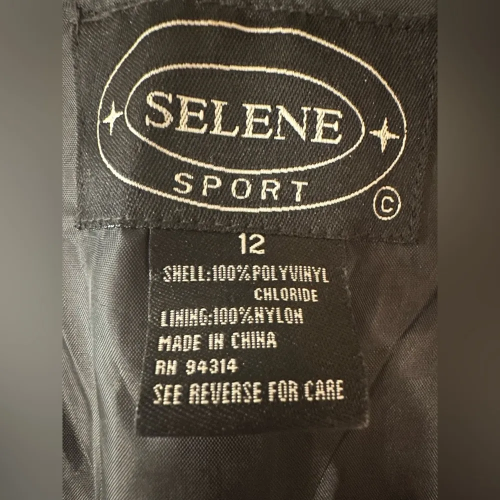 EUC Selene sport Stylish Animal Print blazer Jacket Black Size 12 - Image 6