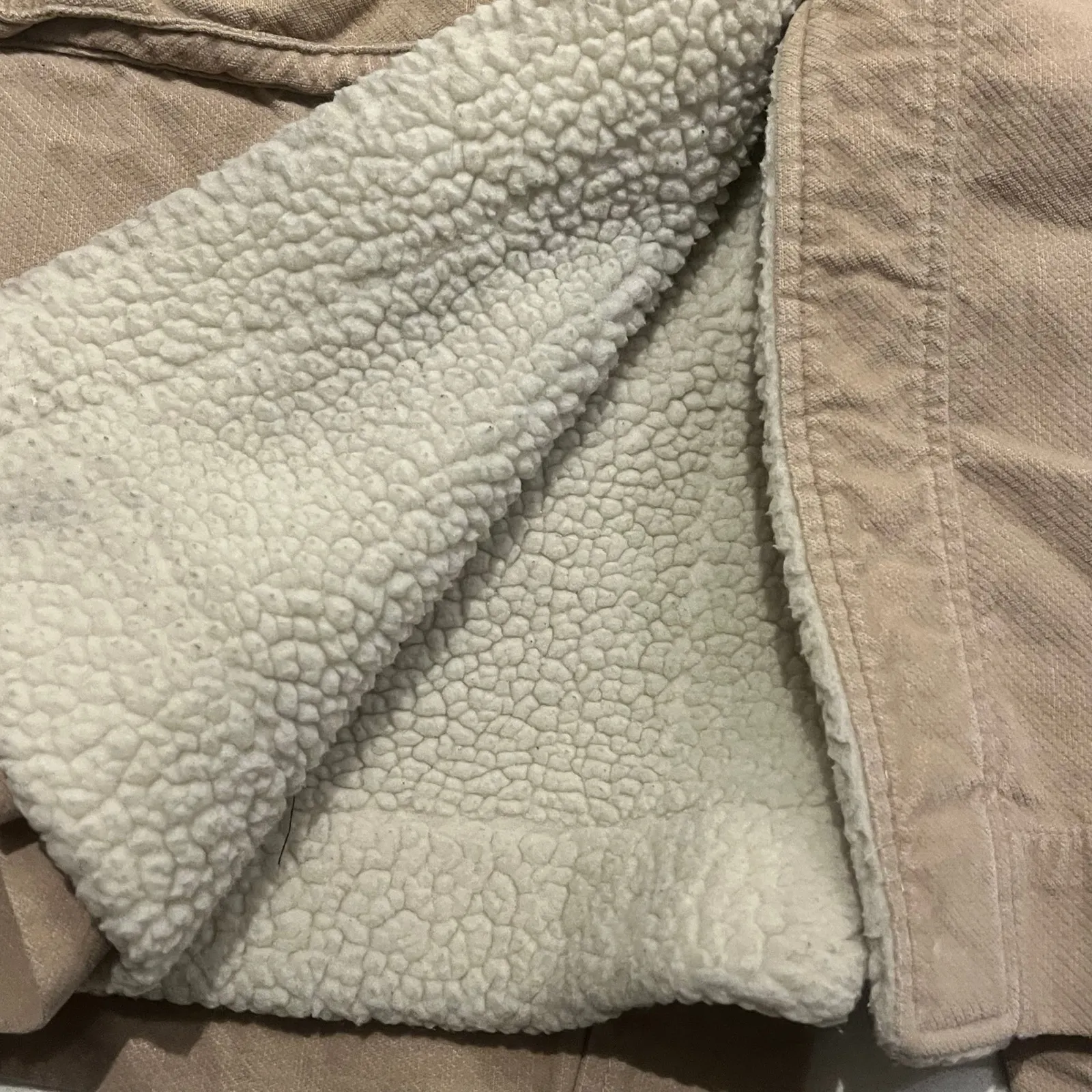 American Eagle Outfitters Women’s Barn Coat M Long Length Sherpa‎ Lined Corduroy - Image 10