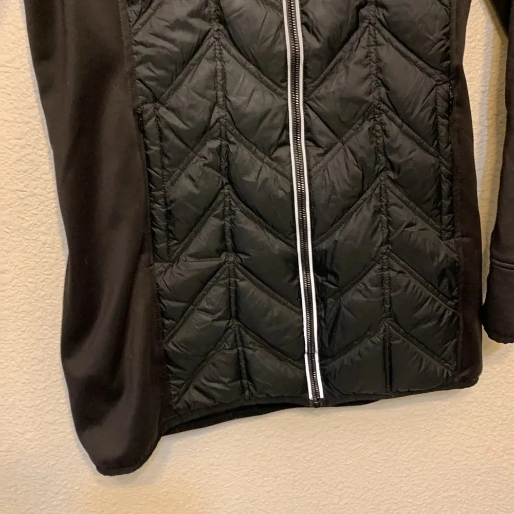 Michael Kors women’s black down jacket sz M winter long career preppy *wear - Image 6