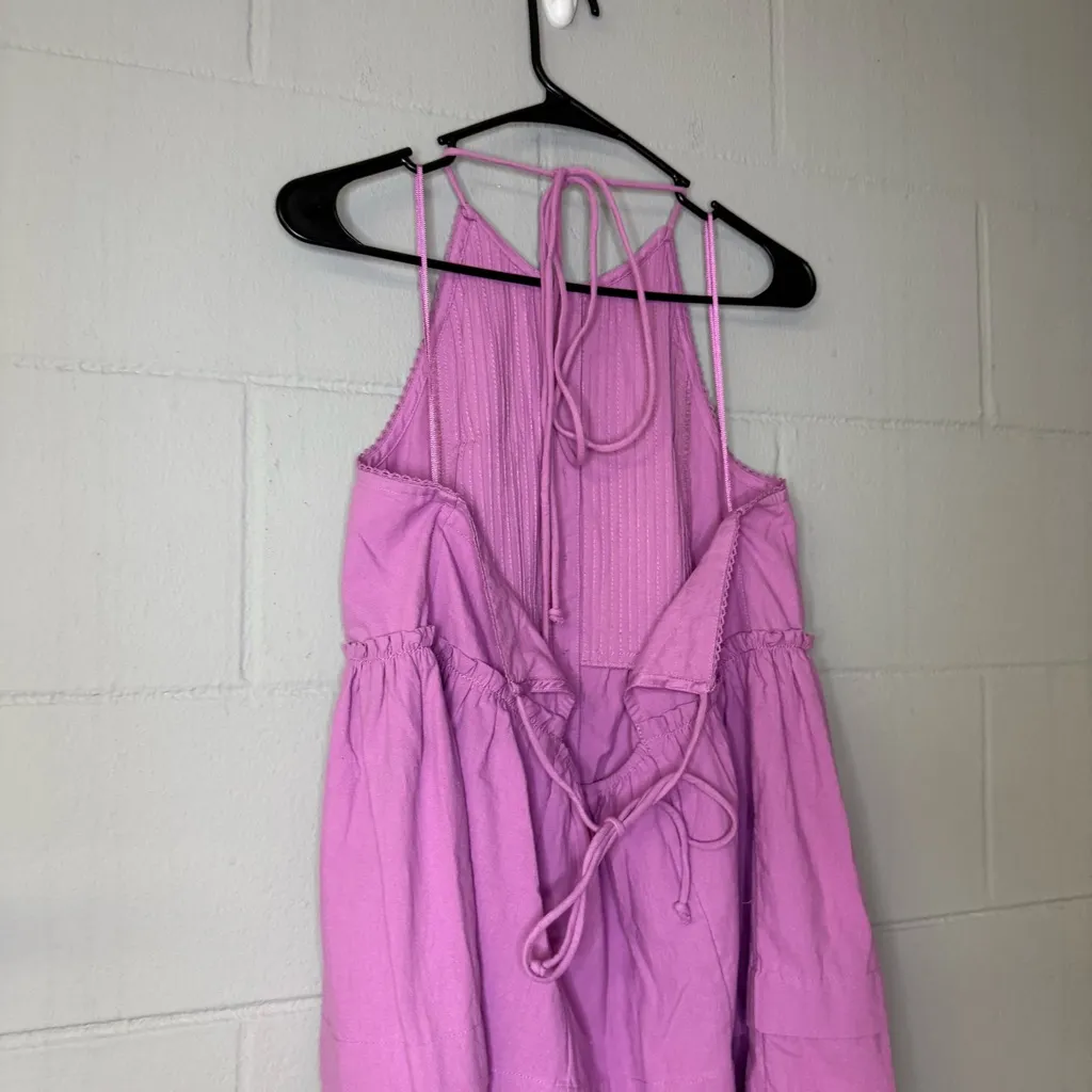 Free People Desert Days Mini Dress in Purple Women’s Size Large Button Up Dress - Image 10