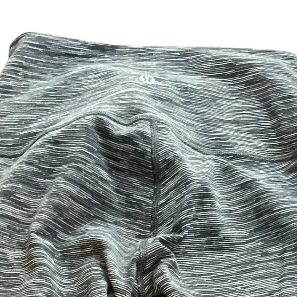 Lululemon wunder under Crop Leggings‎ Criss Cross Waist grey size 4 - Image 4