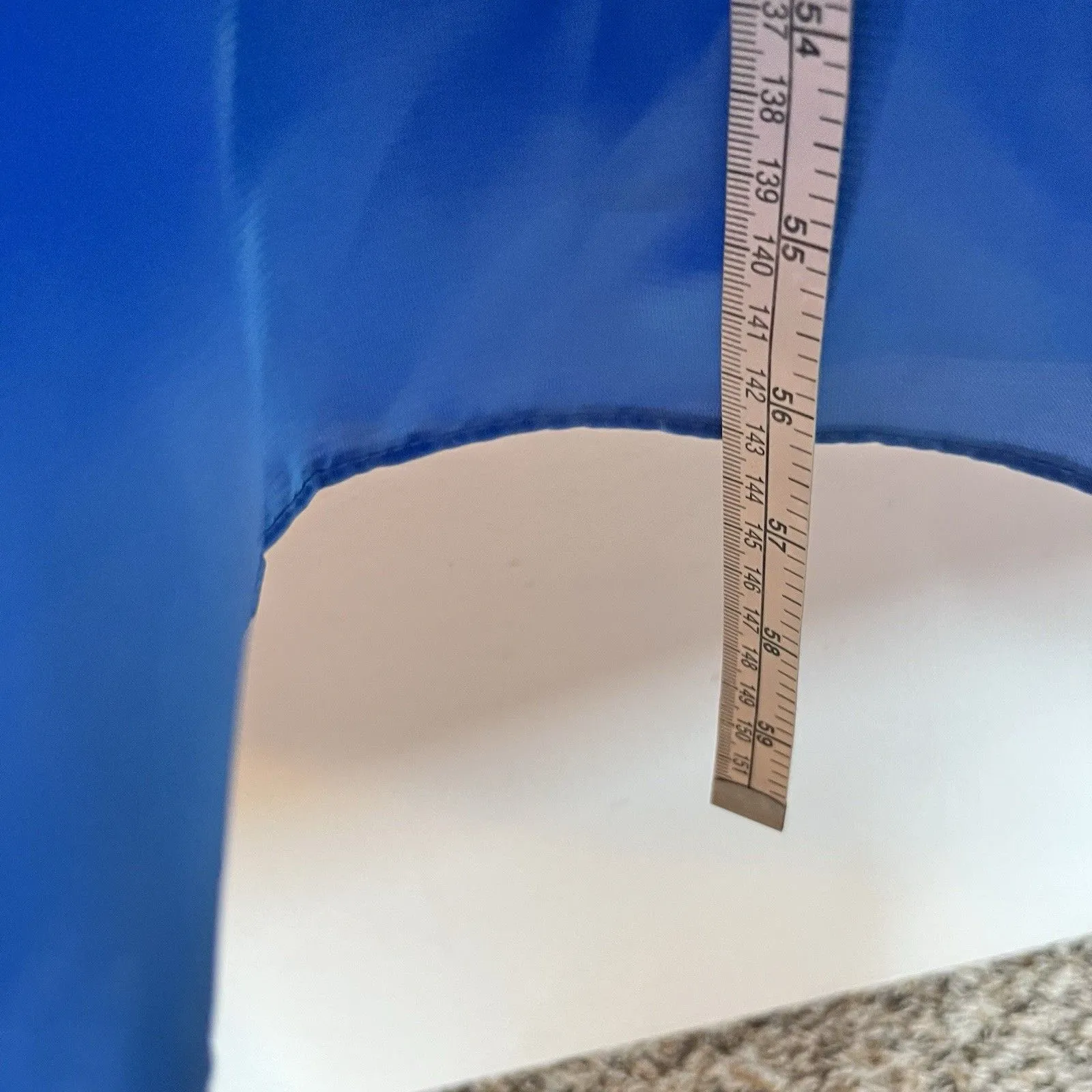 Vtg Y2K Beaded Gown Dress Sz 11/12 Fairycore Mesh Dreamy Ethereal Mermaidcore Blue - Image 10