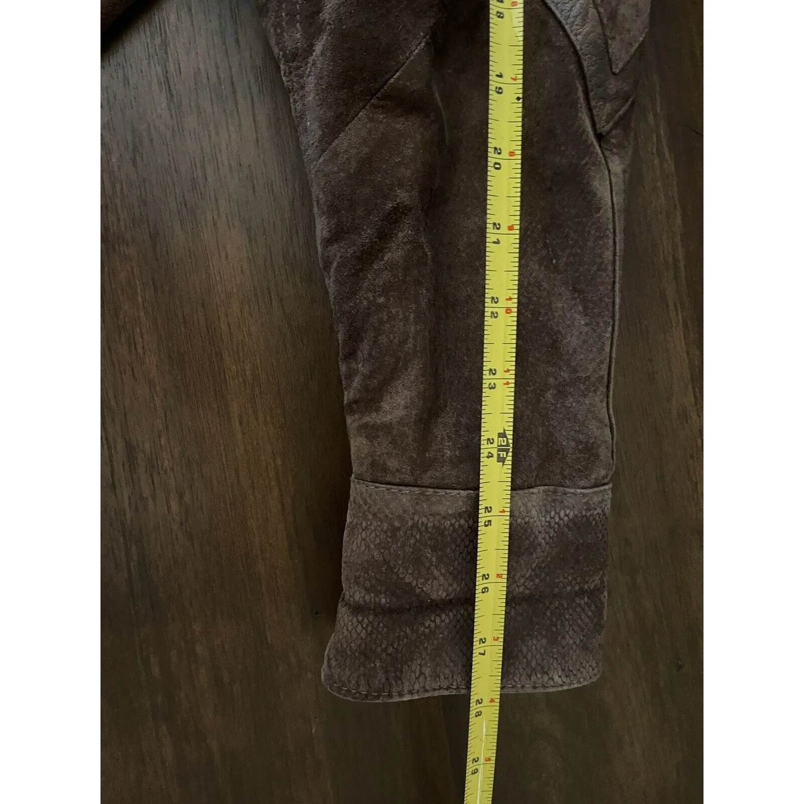 "The Leather Ranch" Genuine Leather Brown Suede Jacket Womens Medium? Western - Image 11