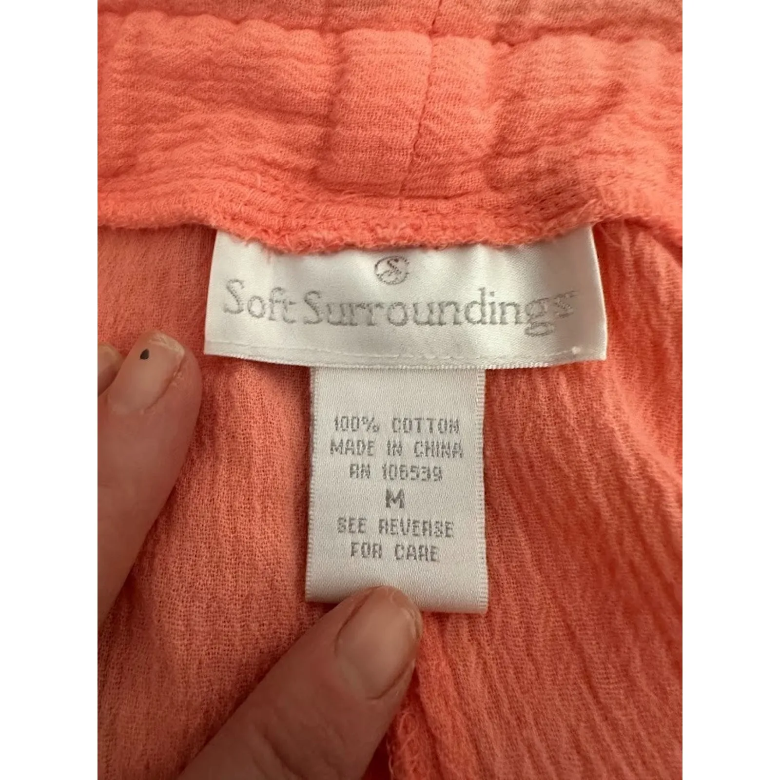 Soft Surroundings Pants Women Medium Crinkle Lace Boho Palazzo Beachy Pull On - Image 4