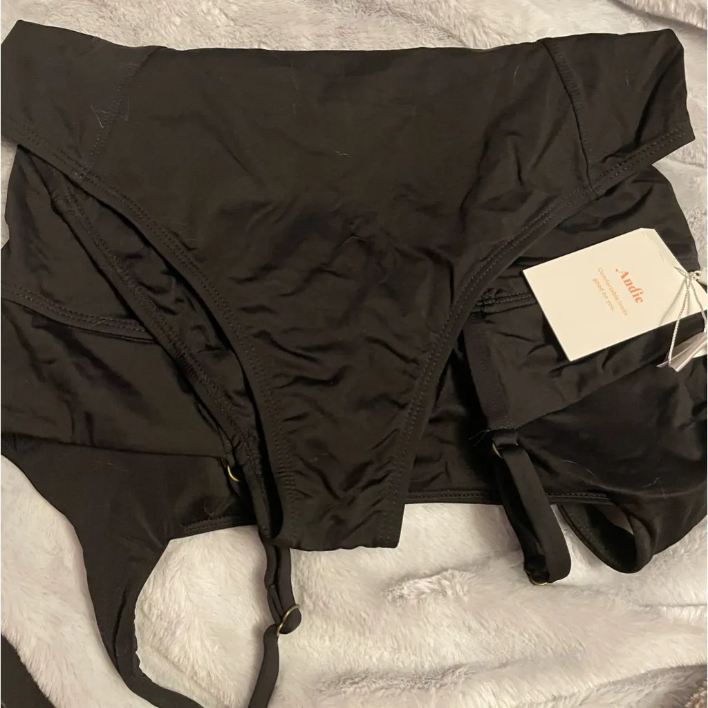 Andie Swim - NWT | Havana | One-Piece Square Neck Swimsuit - Black | Medium - Image 8