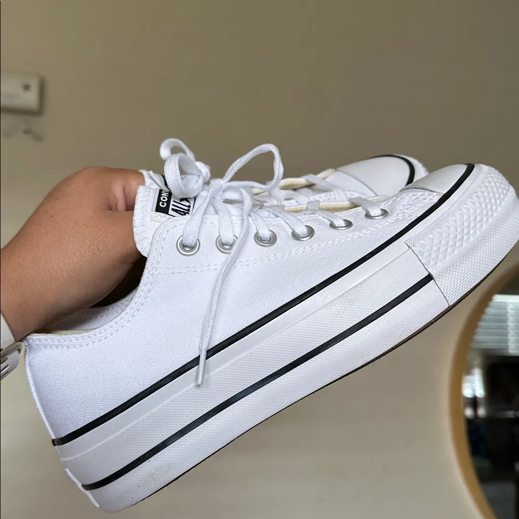 Converse All‎ Star Womens Platform Low Top Canvas 560251F size 6.5 - Image 4