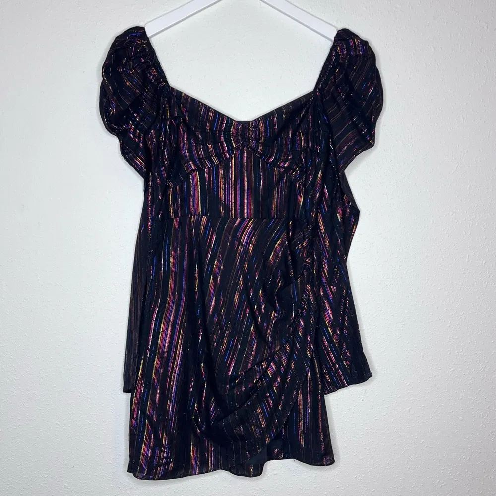 ROCOCO SAND DIVA BLACK COTTON
MULTICOLOR STRIPE Size Small NWT - Image 3