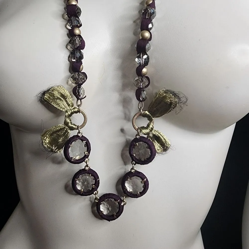 Loft Gold & Purple Necklace - Image 2