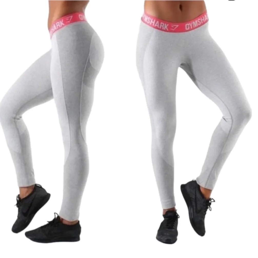 Gymshark Seamless Grey Flex Leggings Womens Athleisure Workout Fitness Size S - Image 2