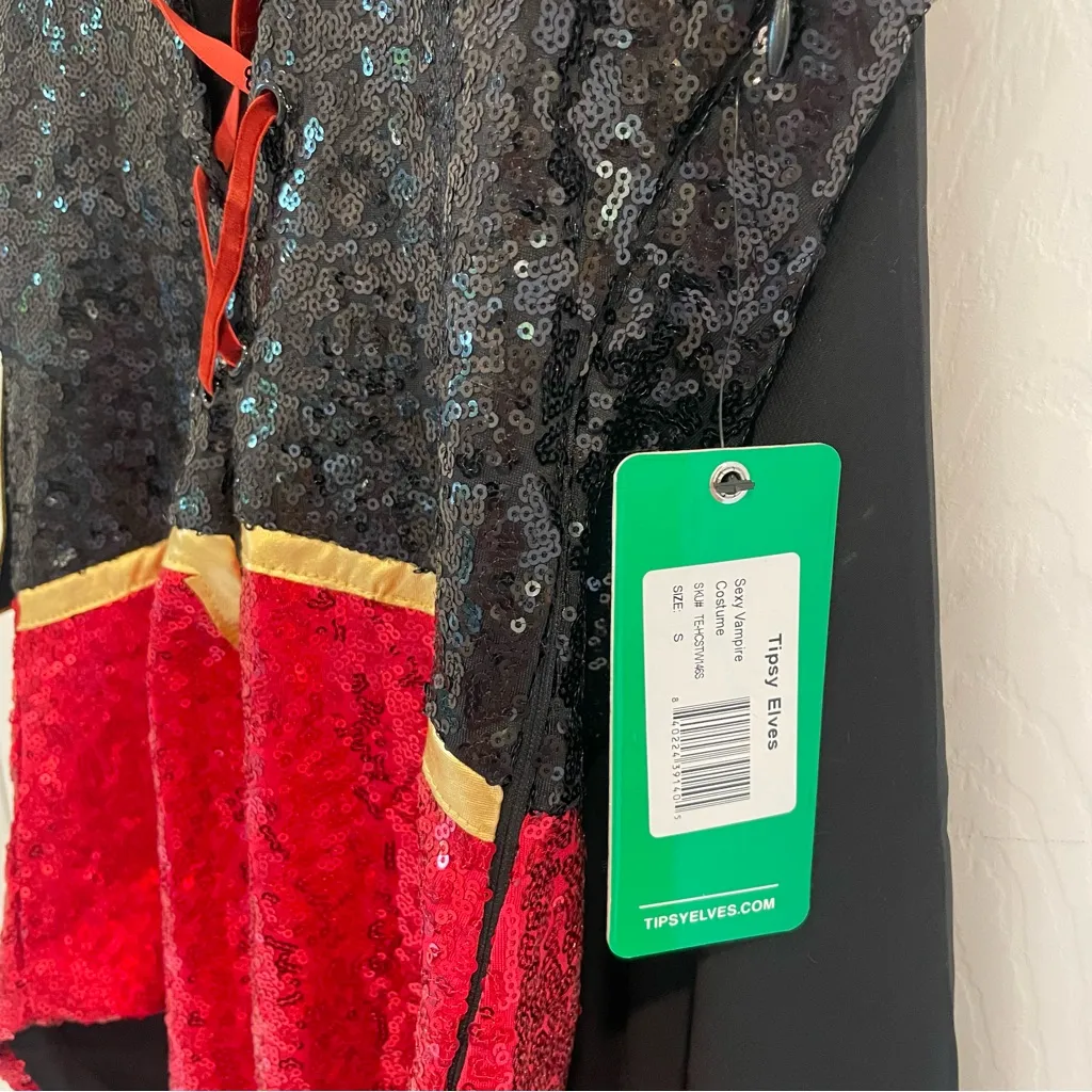 NWT Tipsy Elves Sexy Vampire Costume SOLD OUT Halloween Sequins Ringmaster - Image 3