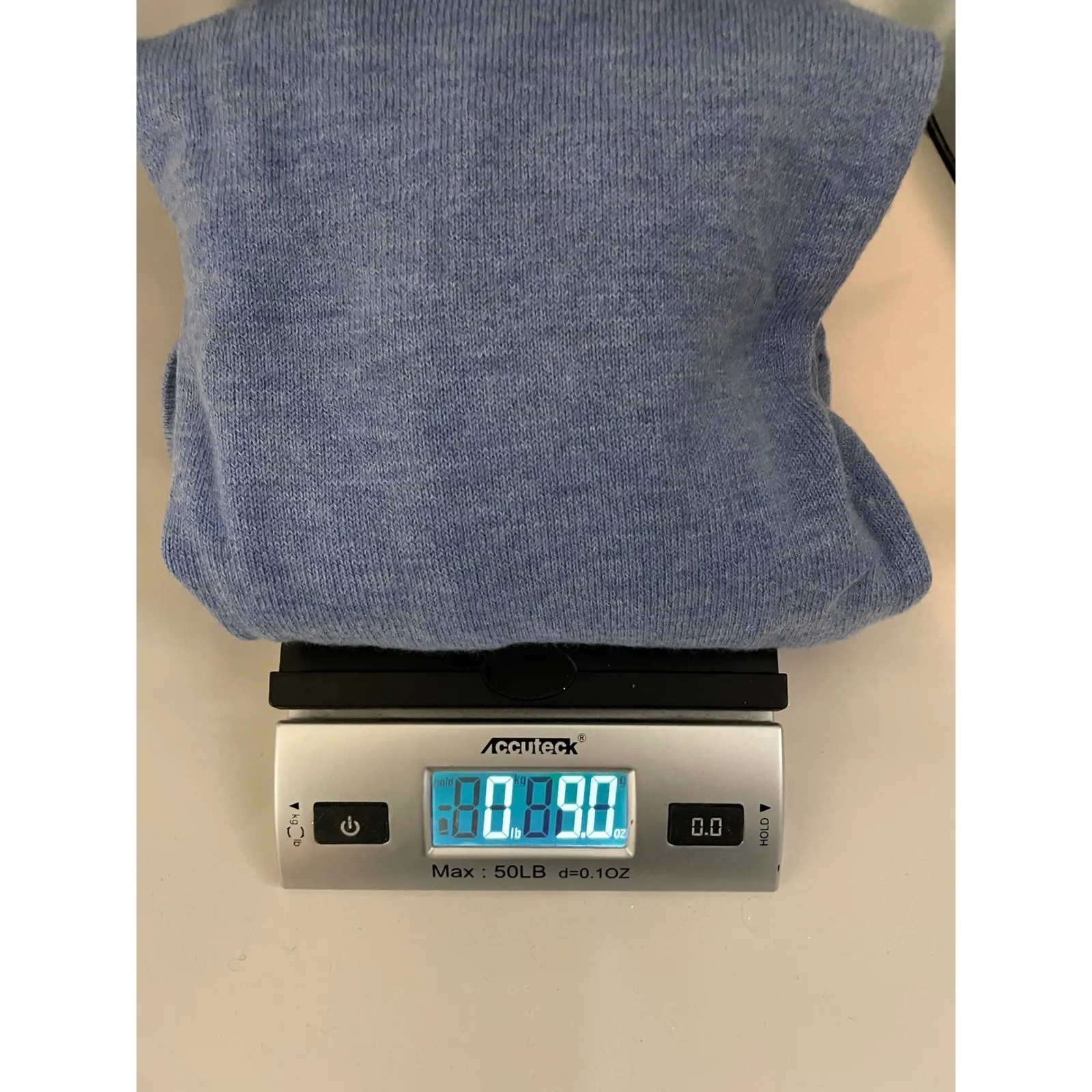 LOFT Women's Blue Long Sleeve V Neck‎ Tie Back Sweater Pullover Top Size M - Image 3