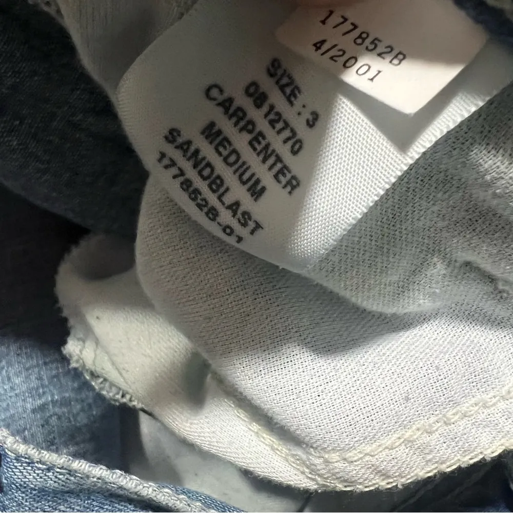 Vintage Y2K Tommy Hilfiger Distressed Cargo Jeans raw hem size 3 Juniors - Image 6