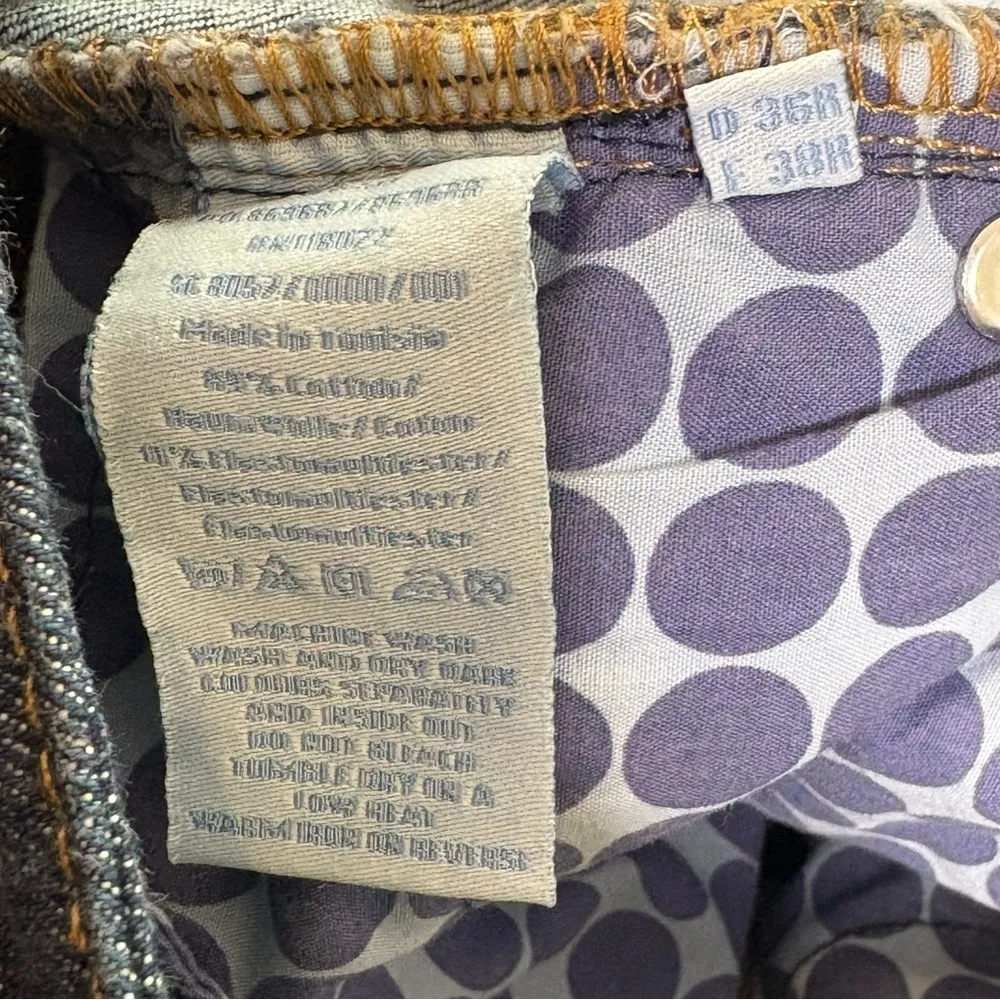 Boden Dark Wash Blue Jean Mini Skirt Pockets A - Image 5