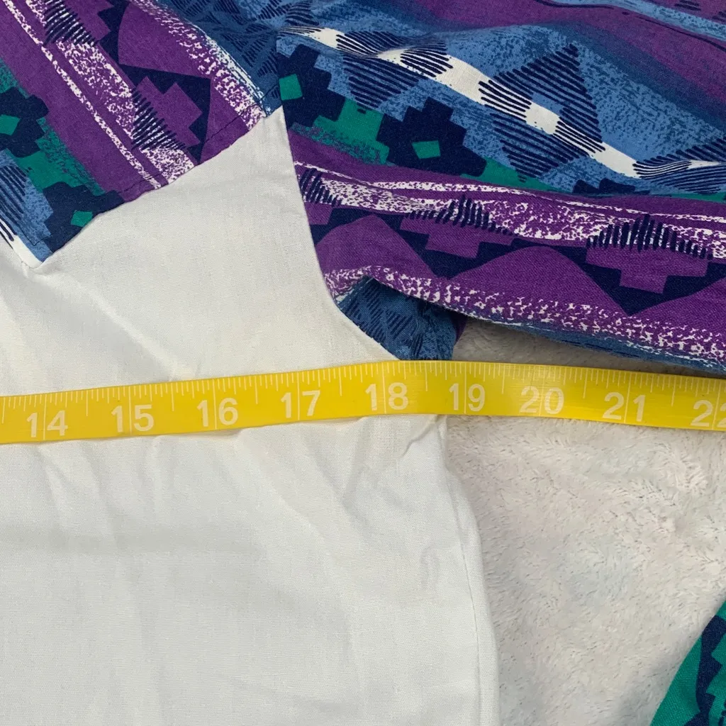 Western Collection size small two piece shirt skirt set rodeo cowgirl Aztec vint Purple - Image 7