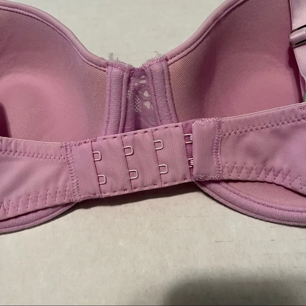 Natori Bra Lace Understated T-Shirt Bra in Sea Grape Purple Sz 34C EUC Lavender - Image 6