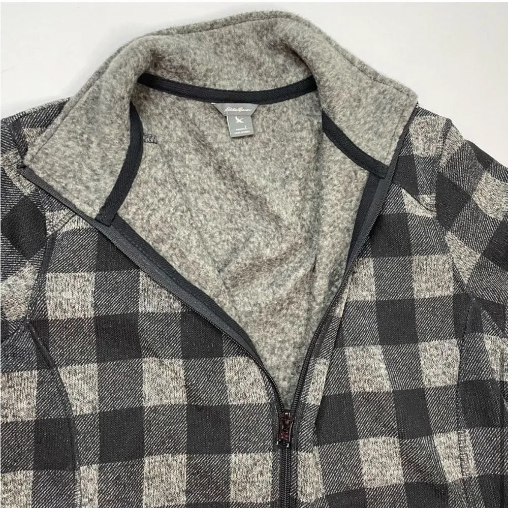 Eddie Bauer Plaid Zip Up Jacket - Image 4