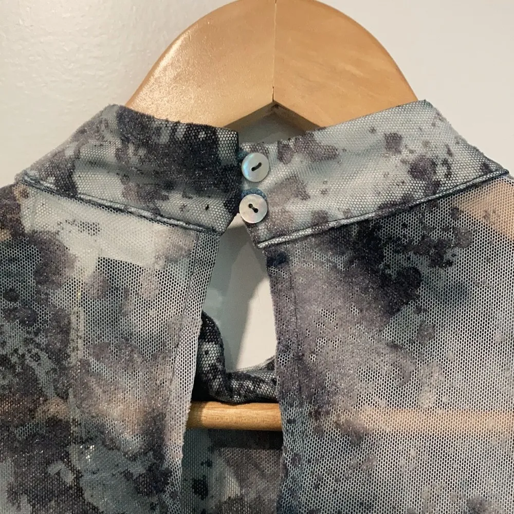 Tie Dye Splatter Paint Midi Dress sz Med - Image 7