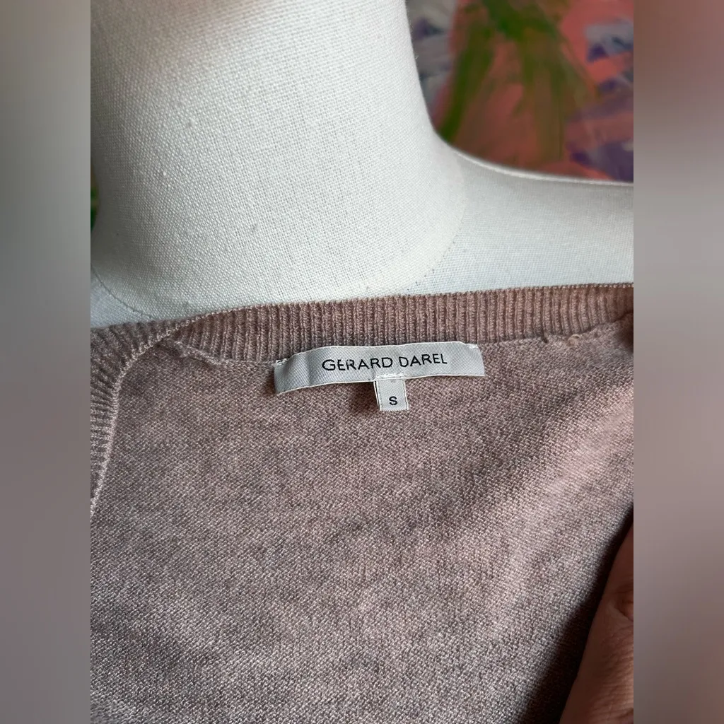 Gerard Darel  Wool Edition Wool Cashmere Lightweight Sweater Top Small - Image 8